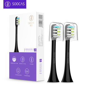Насадки на зубную щетку Soocas Electric Toothbrush Head (2шт, чёрный)