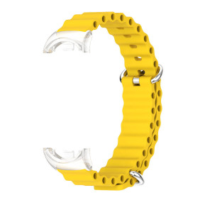 Силиконовый ремешок Mijobs на Mi Band 8 (yellow)